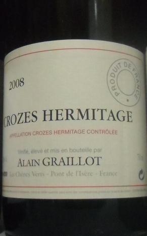 Crozes Hermitage Alain Graillot 2008