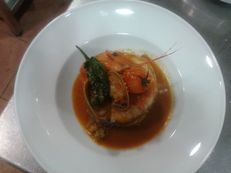 merluza rellena de marisco