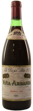 Viña Ardanza Reserva 1980