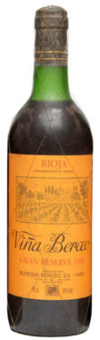 Viña Berceo Gran Reserva 1980