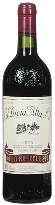 La Rioja Alta Gran Reserva 890 1989