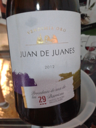 Juan de Juanes Vendimia Oro Chardonnay 2012