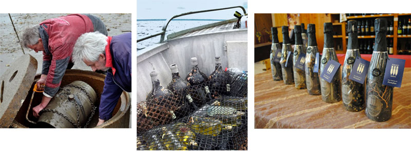 Vinos submarinos: vinos envejecidos bajo el mar