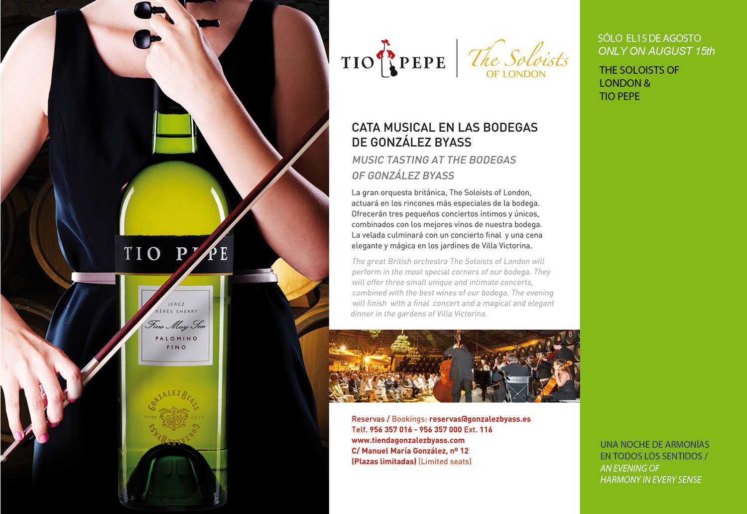 Tío Pepe une los vinos de Jerez y la música