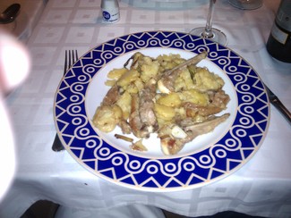 Cordero al ajo cabañil