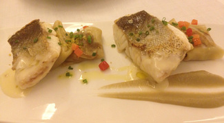 Lomo de merluza parrillado