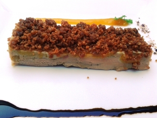 Foie Gras mi-cuit con albaricoque y especias