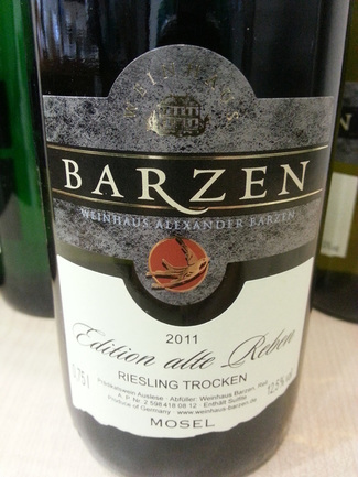 Barzen "Edition Alte Reben" Riesling Trocken 2011