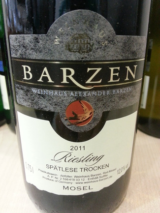 Barzen Spätlese Trocken 2011