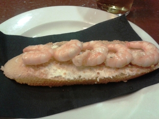 Tosta de Gambas