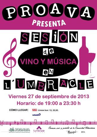 Vino y Música en L'Umbracle de Valencia