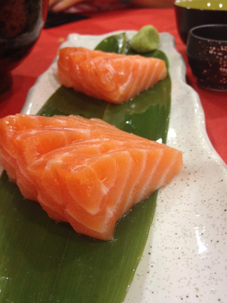 sashimi de salmón