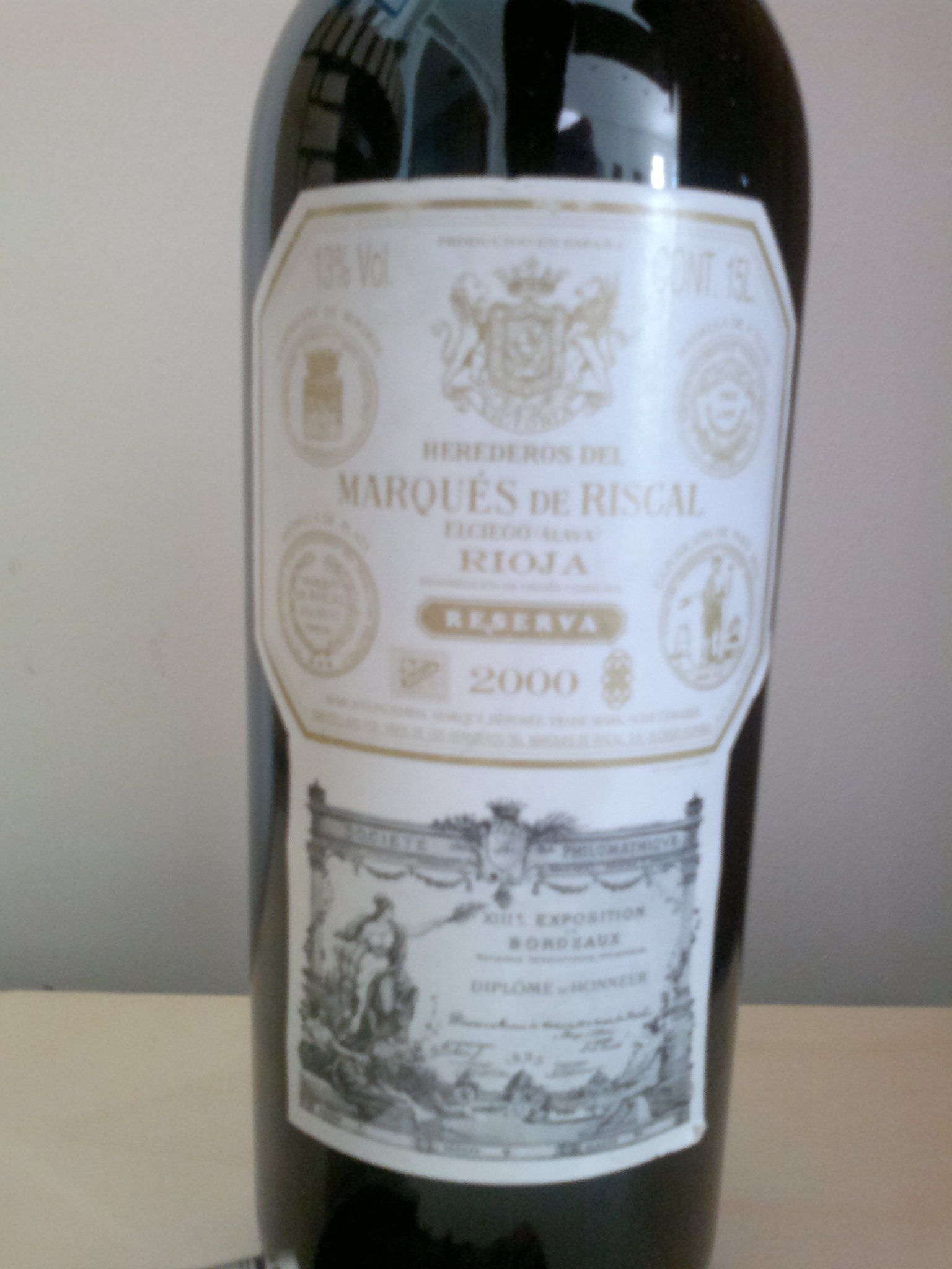Marques de Riscal Reserva 2000