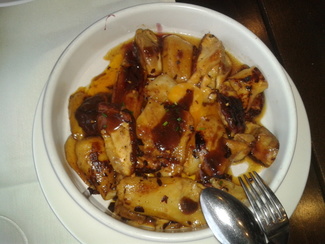 Salteado de Boletus con yema de huevo