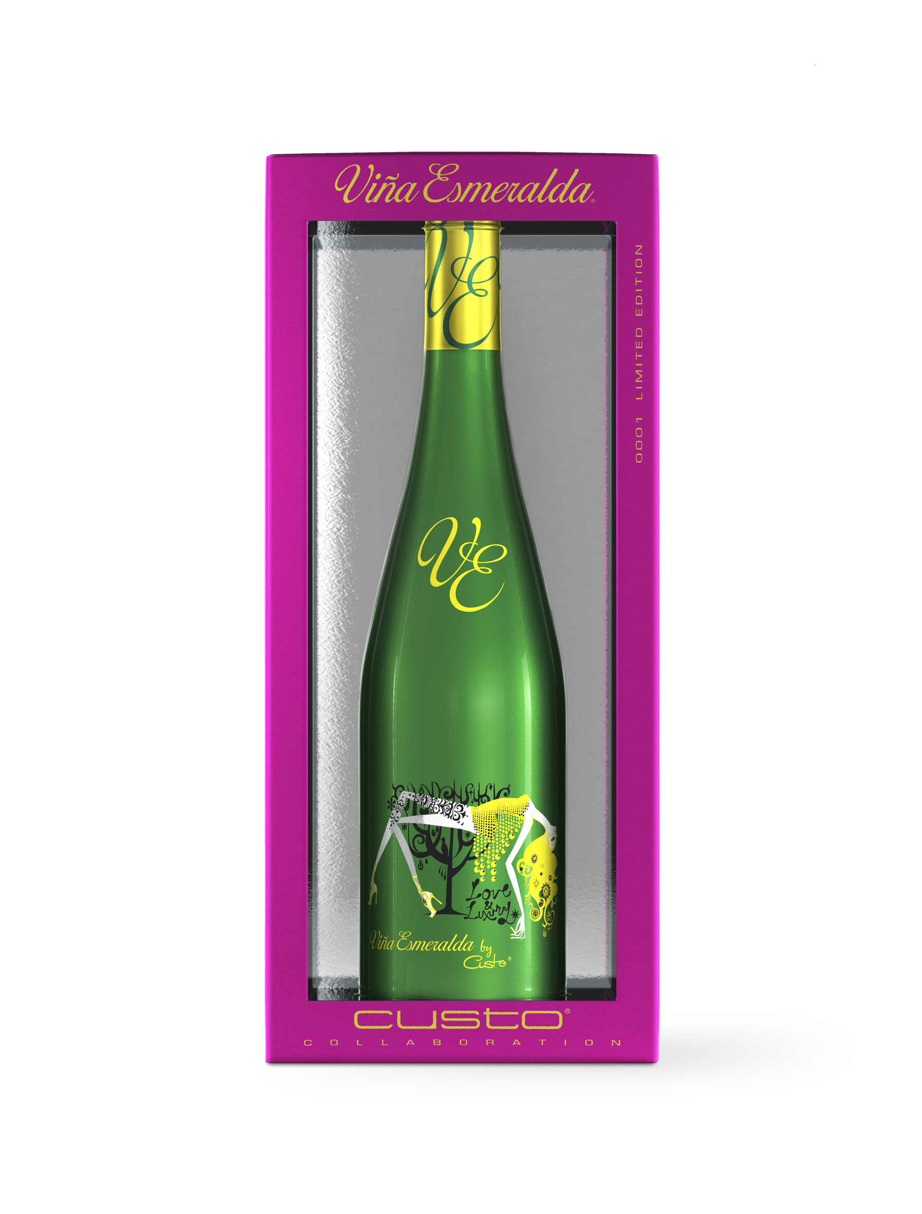 Custo Barcelona Ilustra la edición limitada de Viña Esmeralda