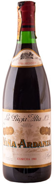 Viña Ardanza Reserva 1981