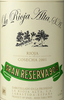 904 gran reserva año 2001