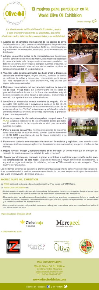 Word Olive Oil Exhibition 2014