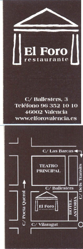 Restaurante El Foro en Valencia