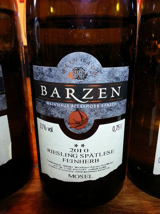 Barzen Riesling Spätlese Feinherb 2010
