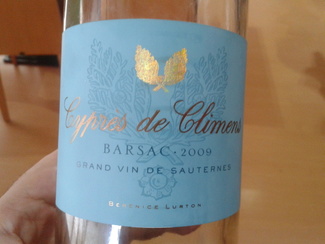 Vino Cypres de Climens 2009