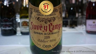 Cava Juvé y Camps Reserva de la Familia Brut Nature 2008 91 puntos