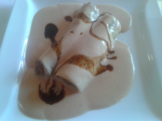 Canelones caseros con foie