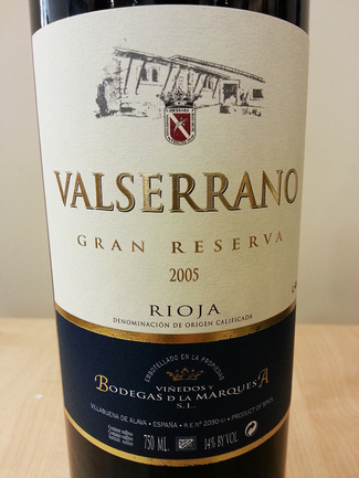 Valserrano Gran Reserva 2005