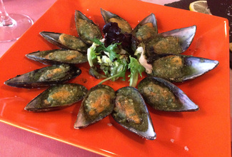 Mejillones gratinados con especias