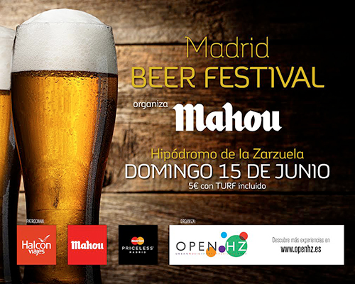Madrid Beer Festival llega al Hipódromo de la Zarzuela en Madrid, domingo 15 de junio