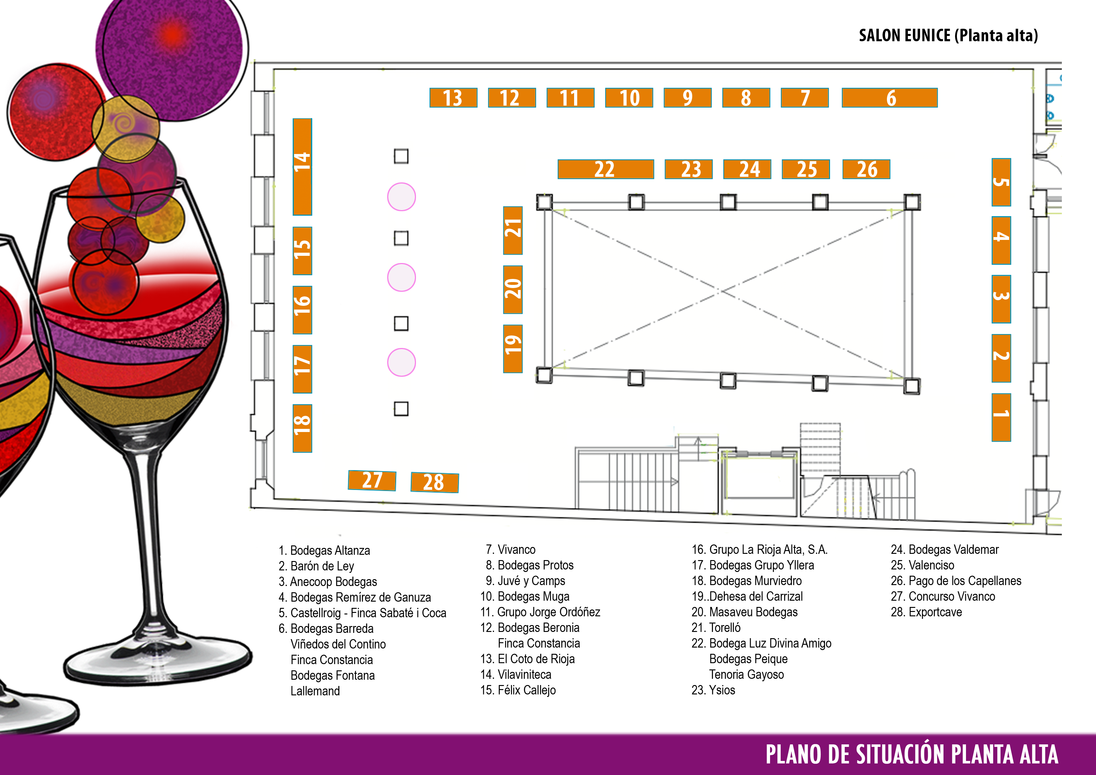 Plano de los expositores asistentes a la Experiencia #VeremaMadrid 2014