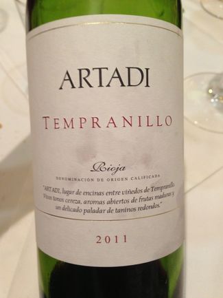 Artadi Tempranillo 2011