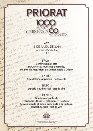 La Denominación de Origen Calificada Priorat celebra su 60 aniversario