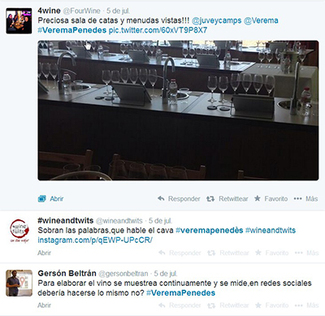 Las cifras en Twitter del Encuentro de Foreros Verema Penedès #VeremaPenedes