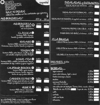 Restaurante Andburger zero en Escaldes