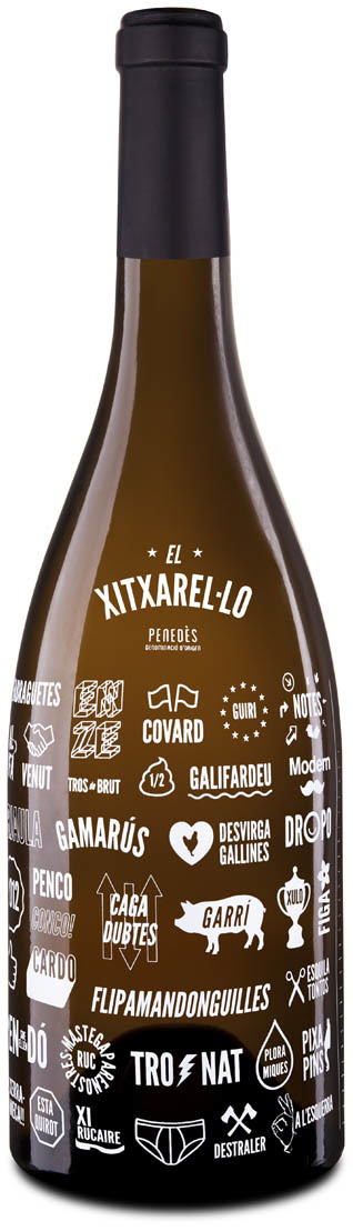 La botella con sus insultos