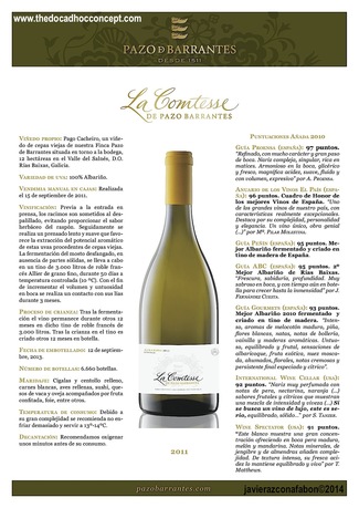 Pazo Barrantes, Vinos blancos gallegos en estado cítrico