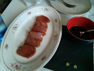 Tataki de atún rojo