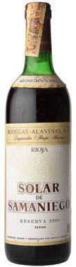 Solar de Samaniego Reserva 1966