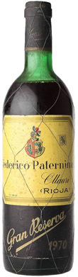 Federico Paternina Gran Reserva 1970