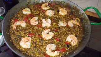 El "Arrosejat" en el paellon