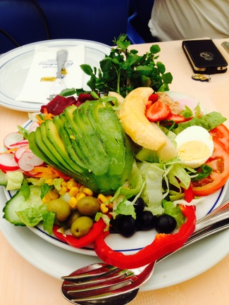 Ensalada de aguacate.