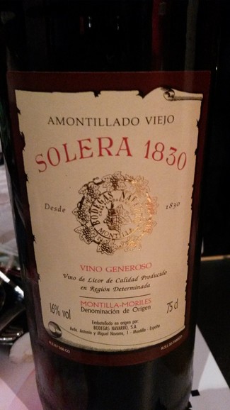 Bodegas Navarro Amontillado Viejo Solera 1830
