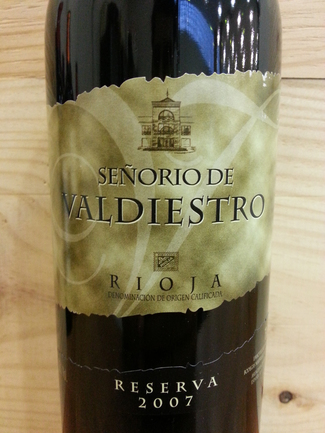 Señorío de Valdiestro Reserva 2007
