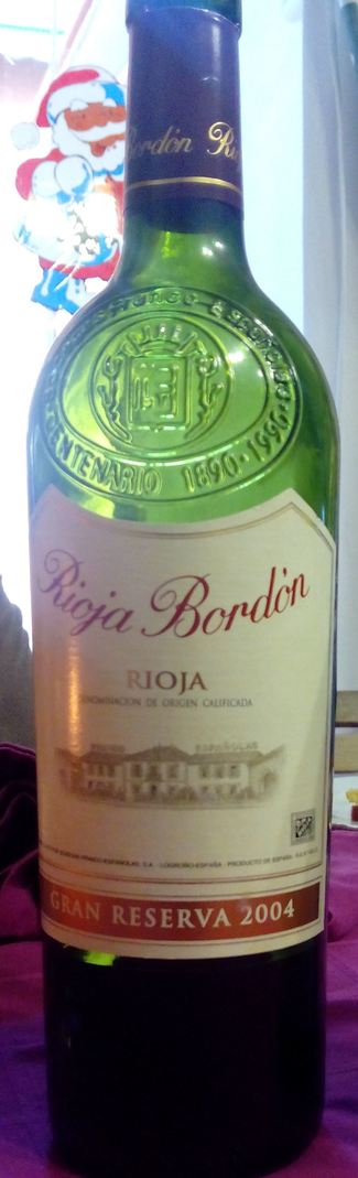 Rioja Bordón Gran Reserva 2004