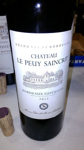 Château Le Peuy Saincrit 2012