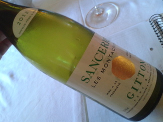 Sancerres Les Montachins 2012