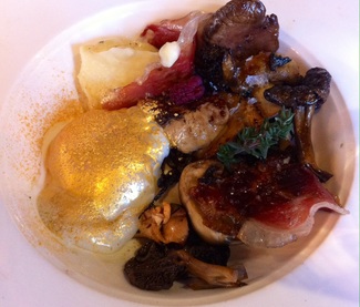 Huevo de oro, foie y jamón ibérico