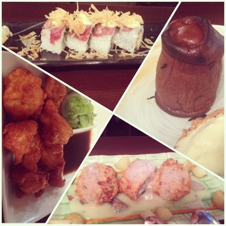 Pollo, sushi, cachopos, coulant