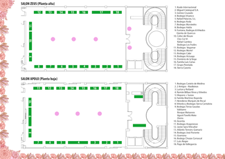 Plano de los expositores de la XIV Experiencia Verema Valencia #VeremaVLC